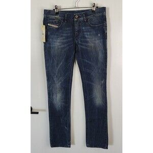 Adidas x Diesel Adi-Liv Jeans Womens 30x34 (Tag 29x34) Whisker Denim Retail $180
